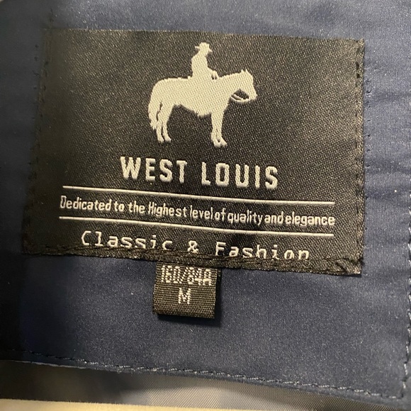 WEST LOUIS BUSINESS-MAN SPRING JACKET in Navy Blue Size Large - Picture 6 of 7